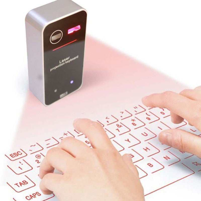 Wireless Laser Keyboard with Bluetooth Connectivity for Mobile and Desktop Devices - NobAdy's Favorite