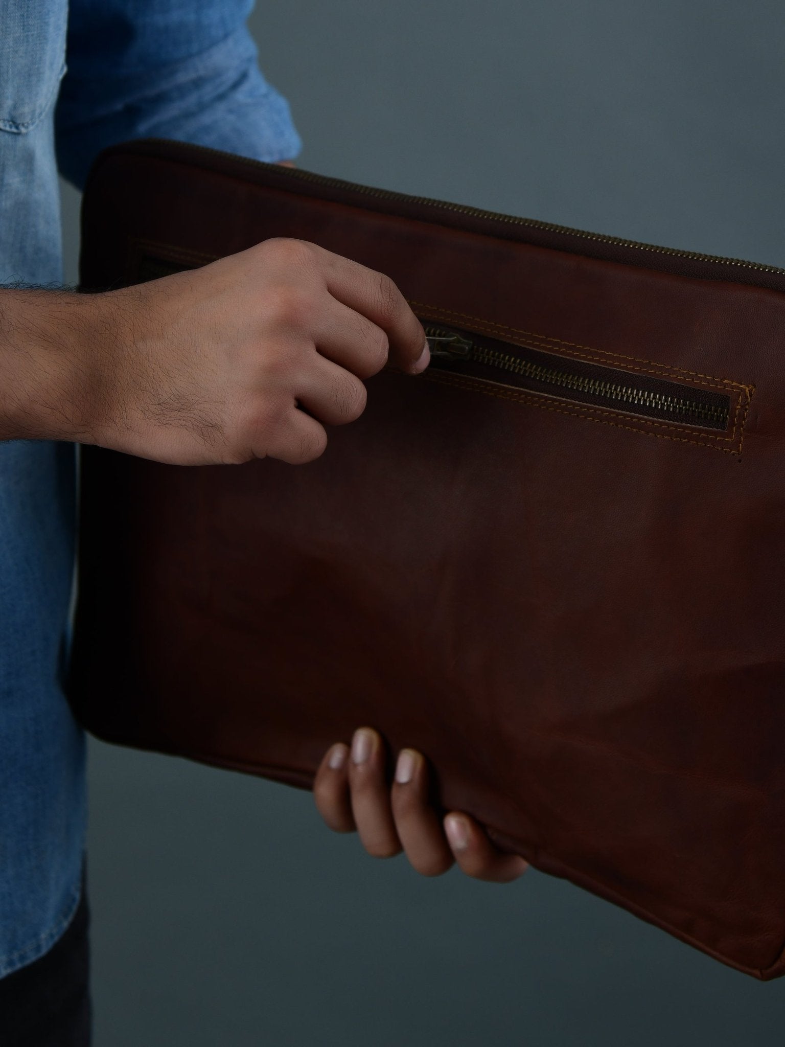 Zento Laptop Sleeve - Dark Brown - NobAdy's Favorite