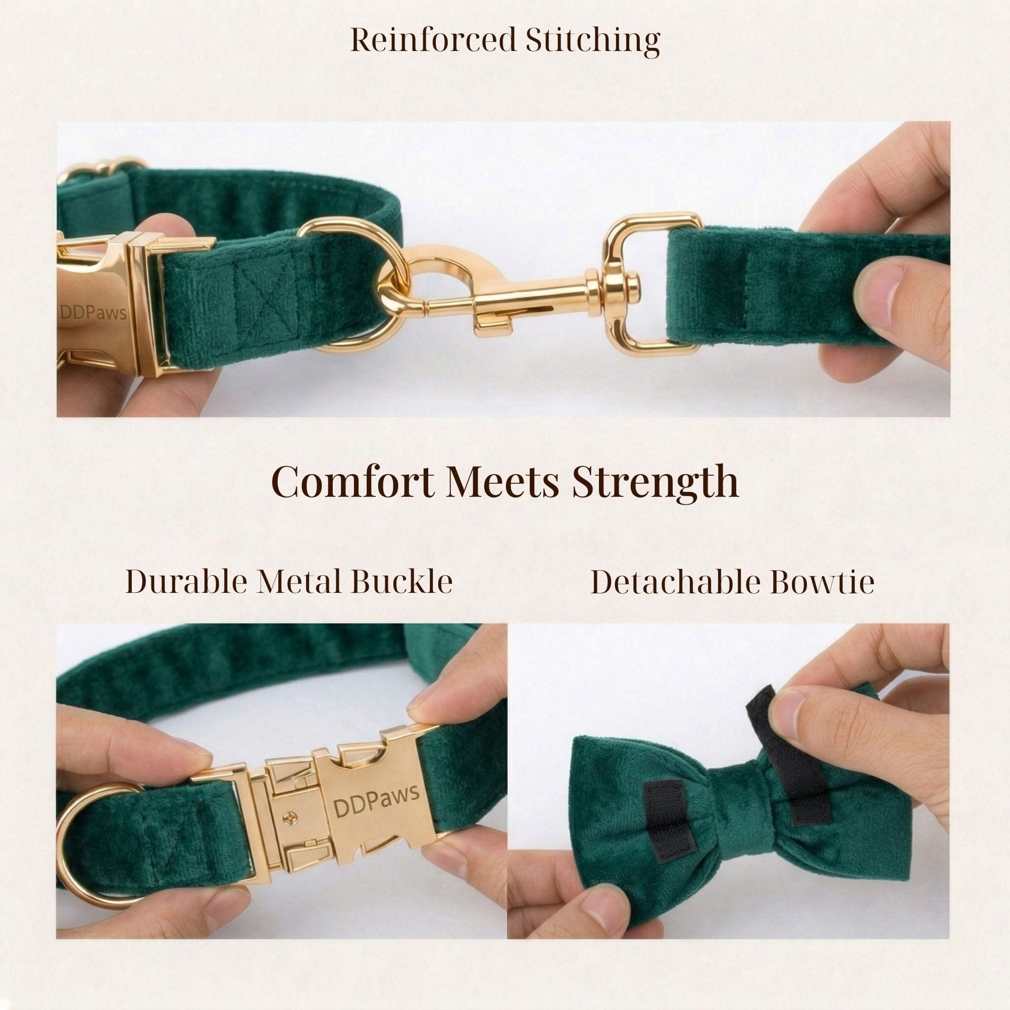 The Walk Premium Velvet Harness Set - NobAdy's Favorite