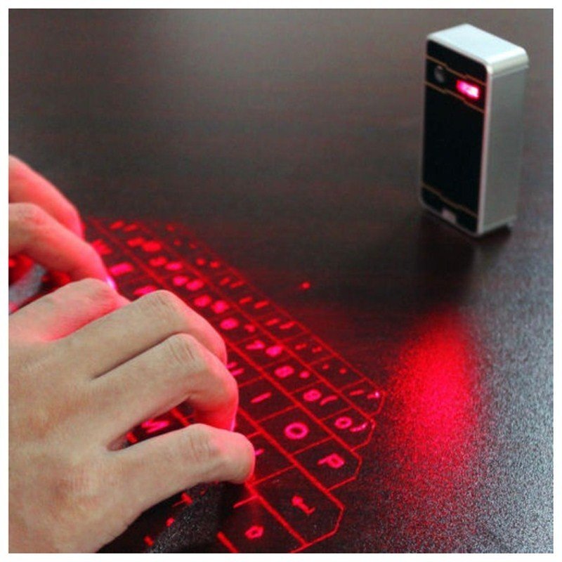 Wireless Laser Keyboard with Bluetooth Connectivity for Mobile and Desktop Devices - NobAdy's Favorite