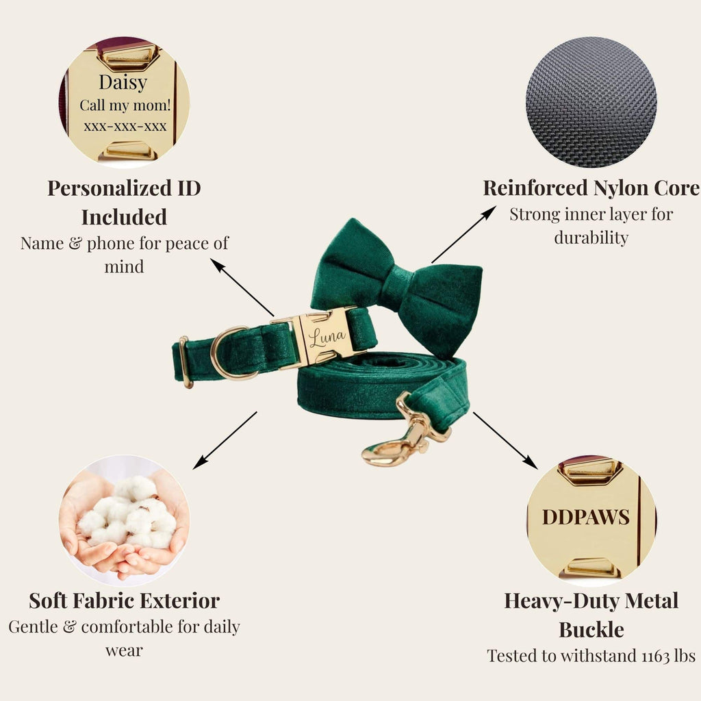 The Walk Premium Velvet Harness Set - NobAdy's Favorite