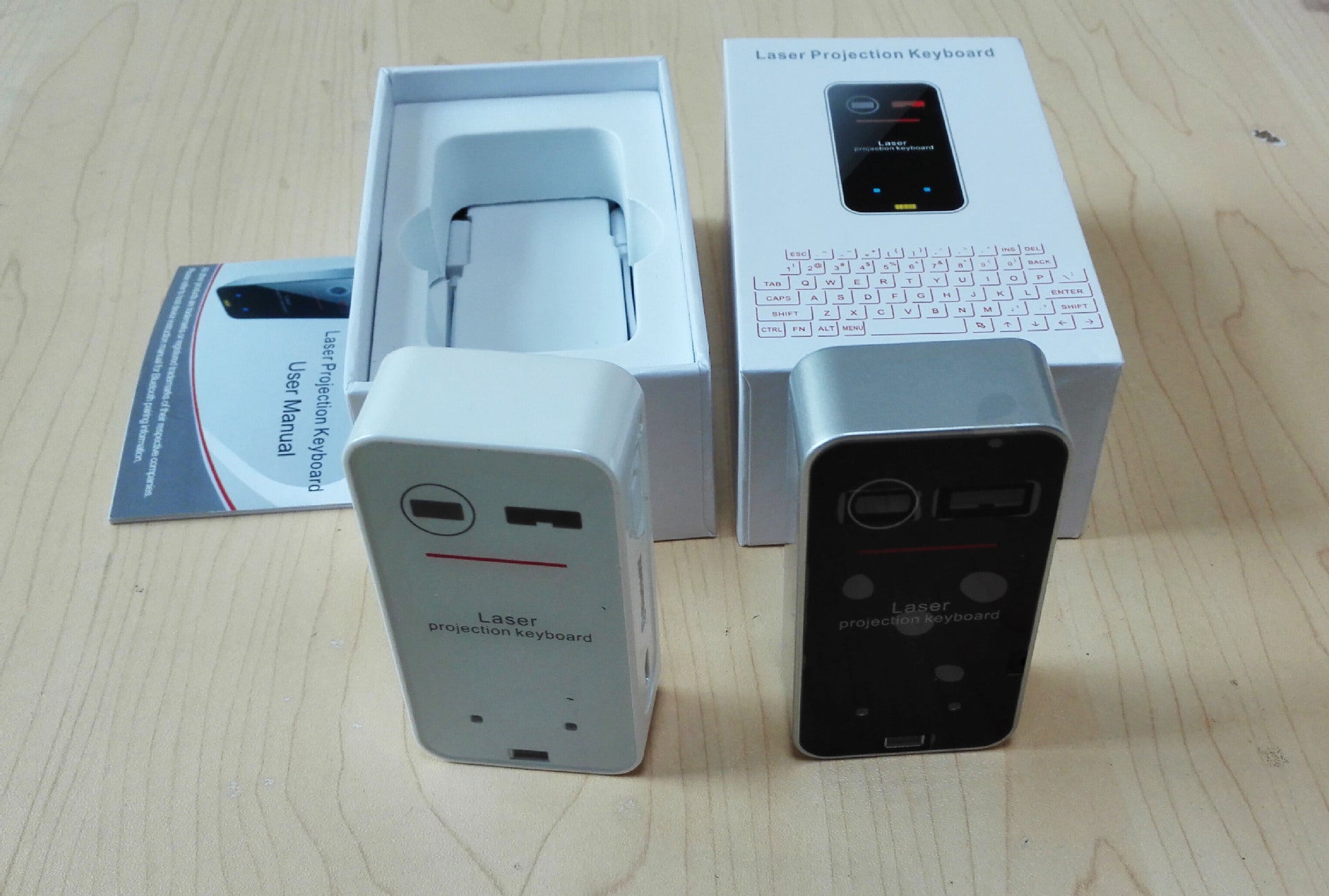 Wireless Laser Keyboard with Bluetooth Connectivity for Mobile and Desktop Devices - NobAdy's Favorite