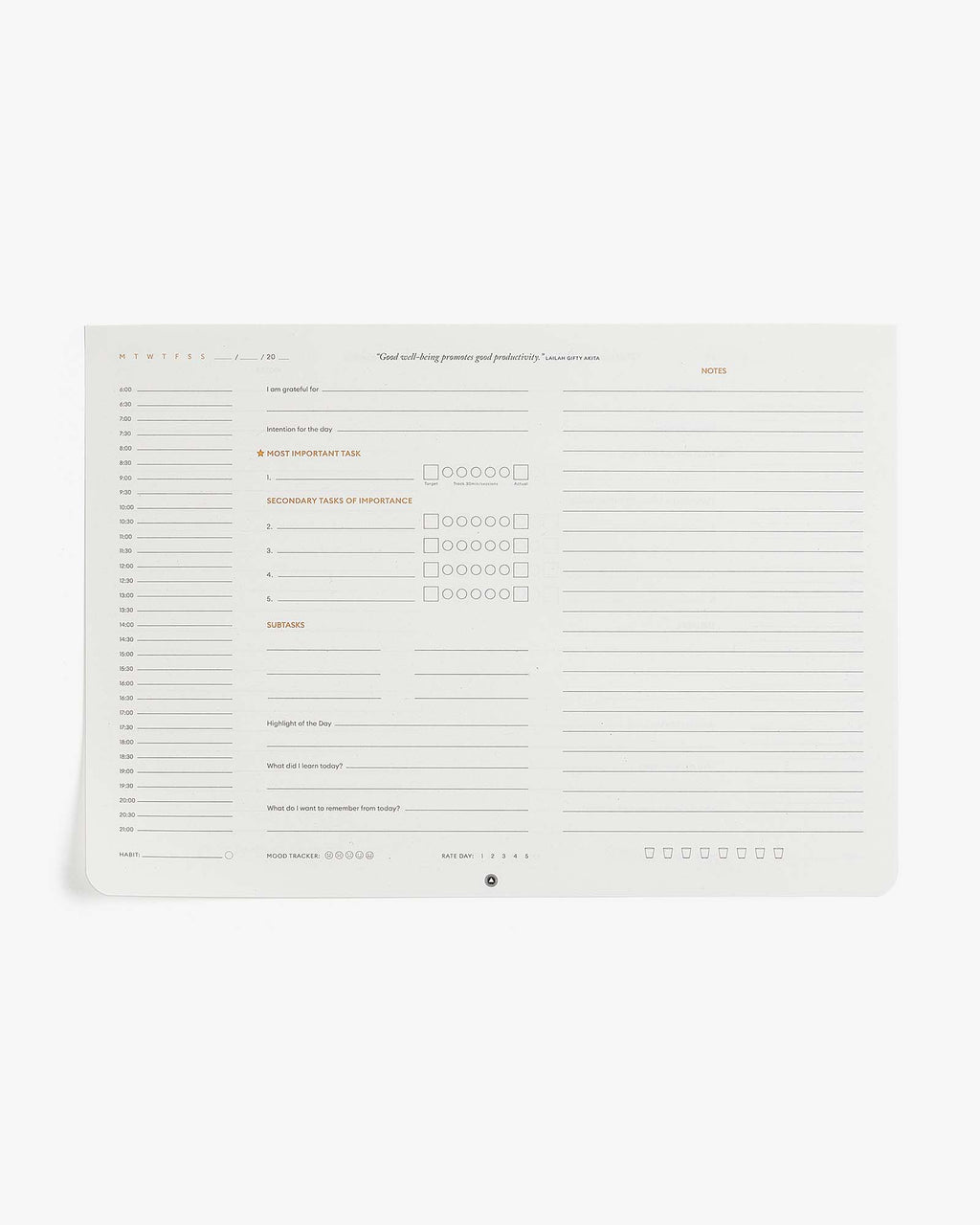 Productivity Daily Desk Pad - NobAdy's Favorite