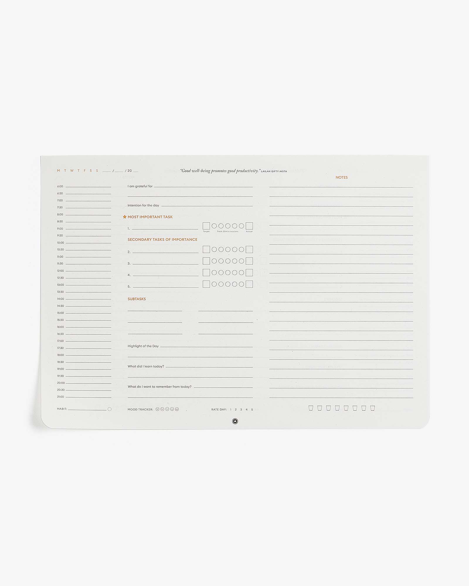 Productivity Daily Desk Pad - NobAdy's Favorite