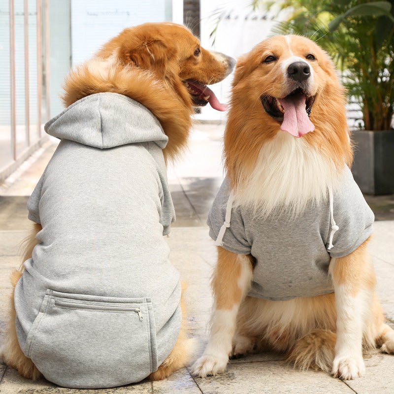 Fashion Pet Dog Simple Zipper Pocket Sweater - NobAdy's Favorite