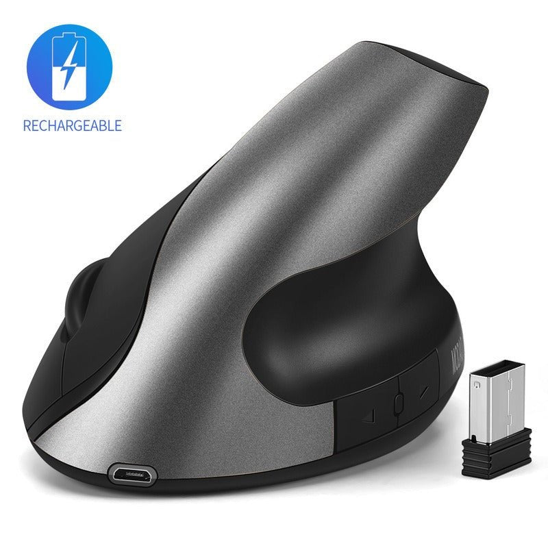 Ergonomic Optoelectronic Silent Charging 2.4G Wireless Mouse Vertical and Handheld - NobAdy's Favorite