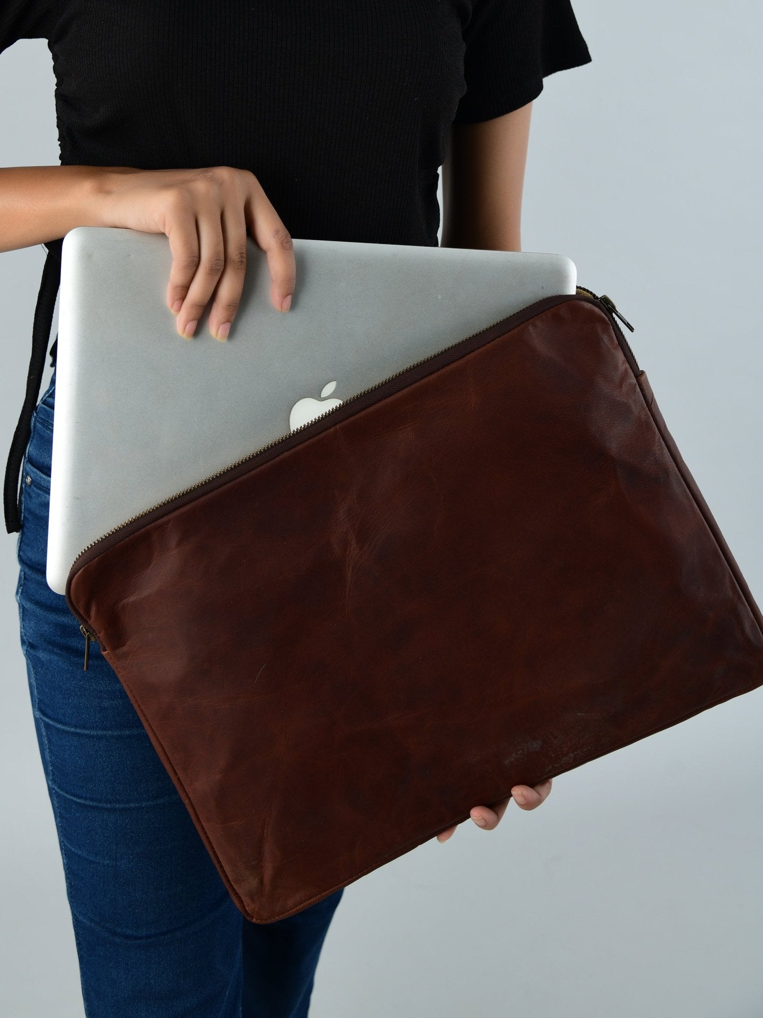 Zento Laptop Sleeve - Dark Brown - NobAdy's Favorite
