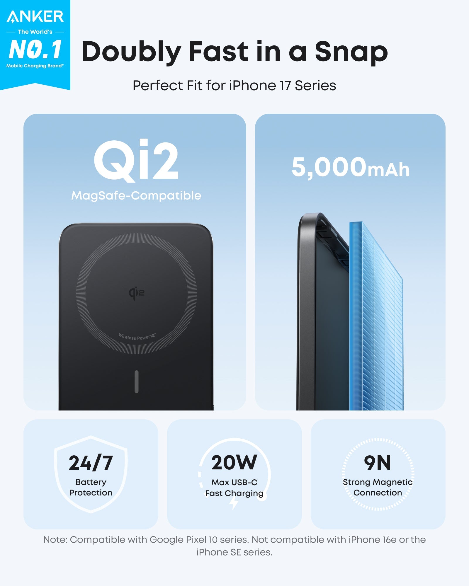 Anker Nano Power Bank (5K, MagGo, Slim) - NobAdy's Favorite