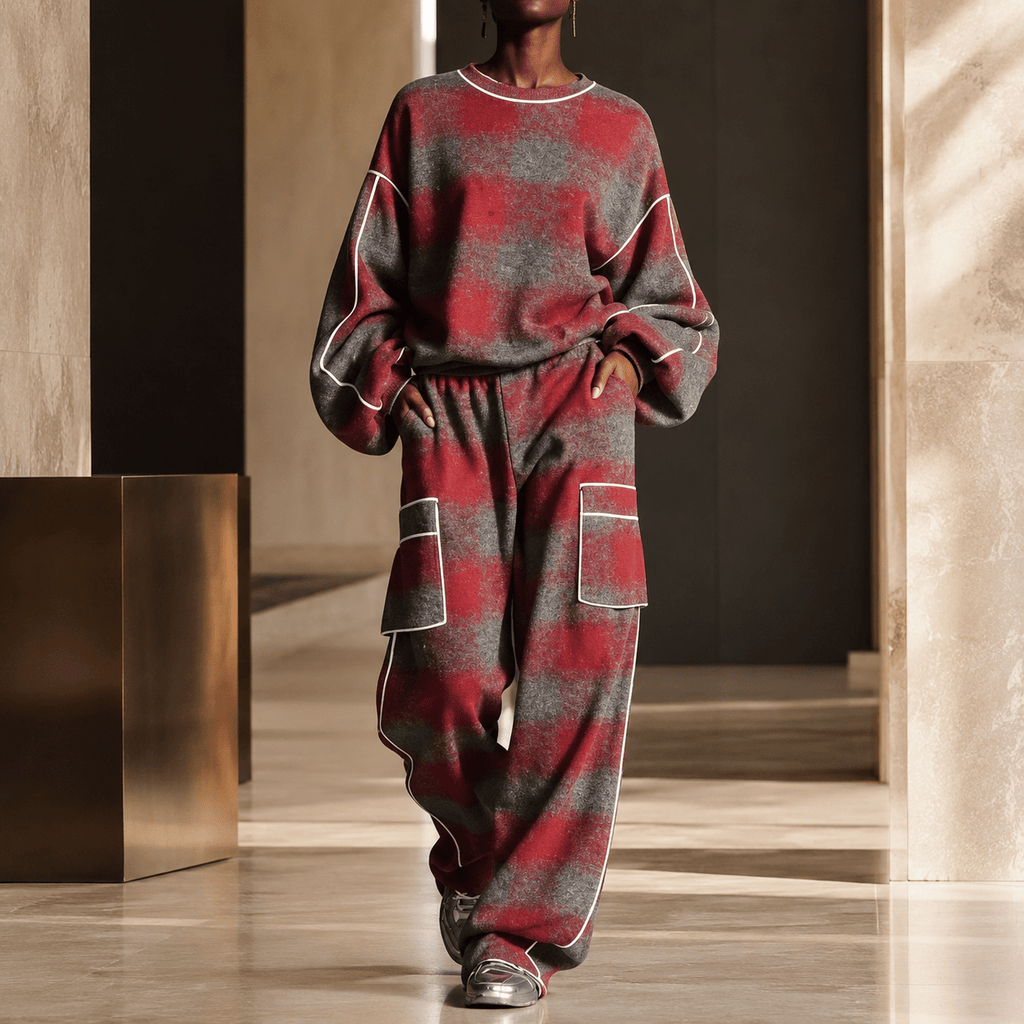 Gallery Plaid Gargo Set - NobAdy's Favorite