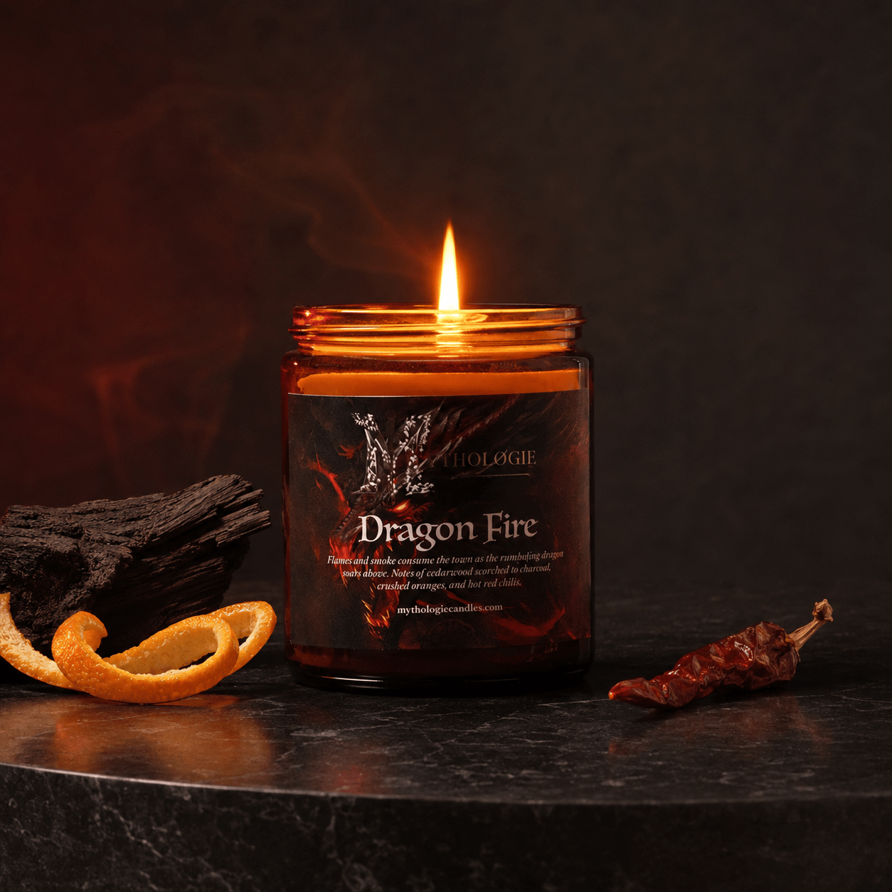 "Dragon Fire" Fantasy Scented Candle - NobAdy's Favorite