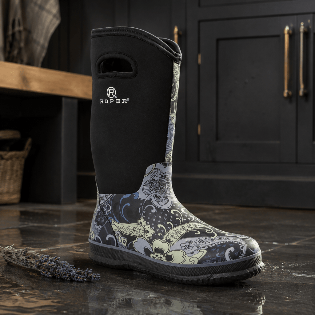 ROPER Barnyard Paisley Waterproof Boot - NobAdy's Favorite