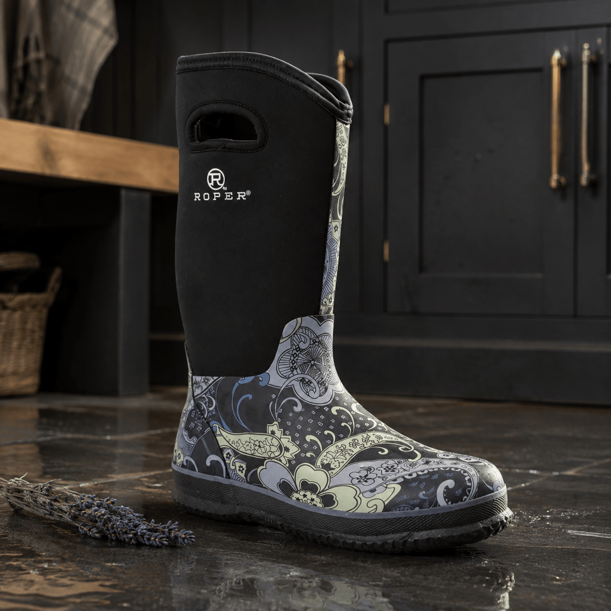 ROPER Barnyard Paisley Waterproof Boot - NobAdy's Favorite