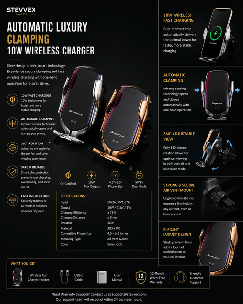 Automatic Luxury Clamping Charger - NobAdy's Favorite