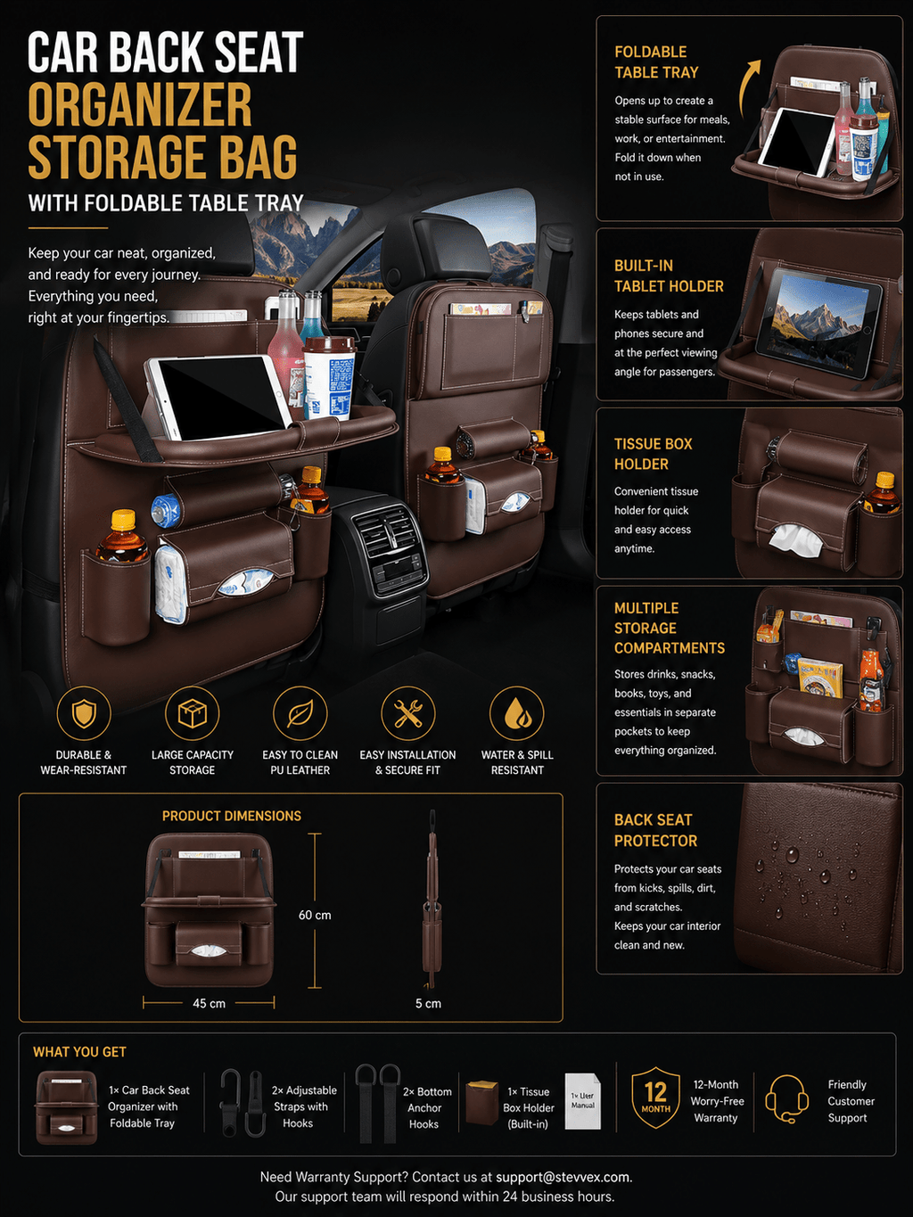 Back Seat Organizer - NobAdy's Favorite