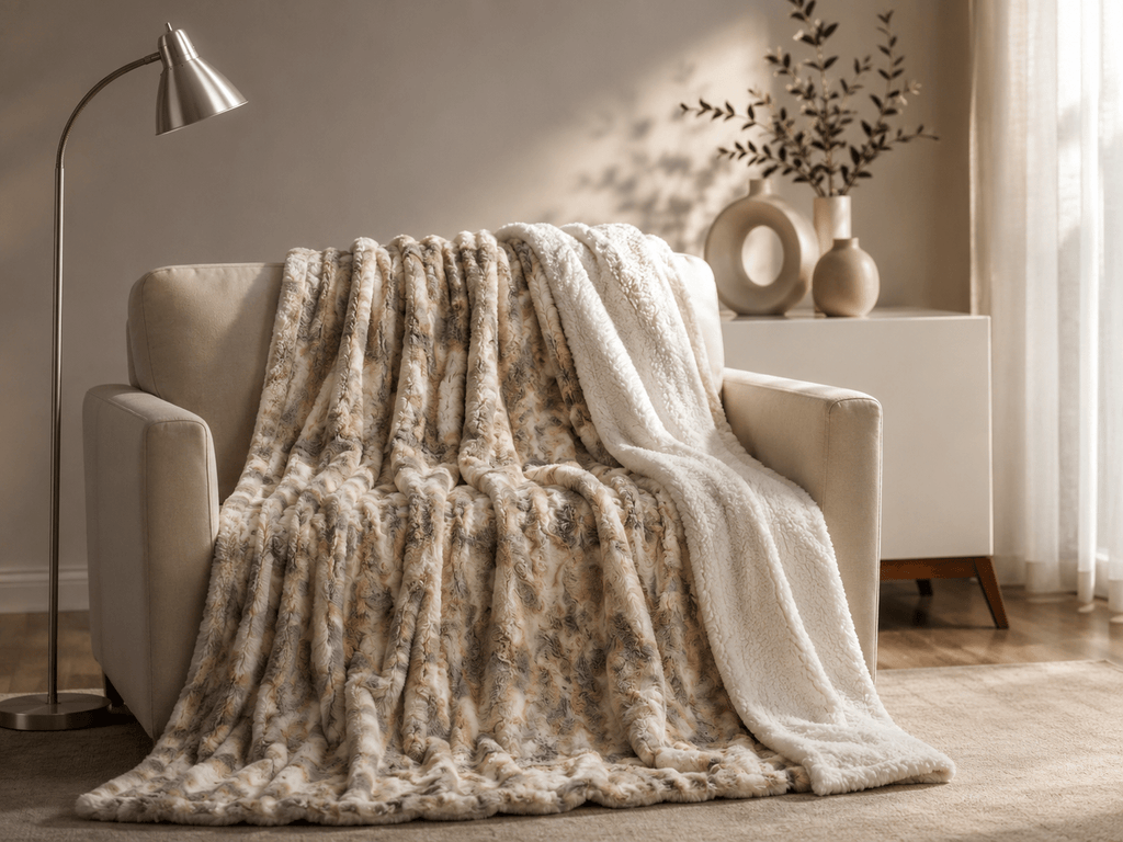 Tache Luxurious Russian Lynx Faux Fur Throw Blanket - NobAdy's Favorite