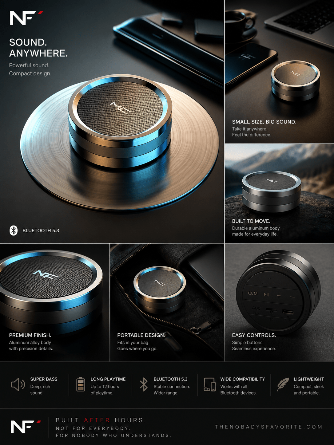 Sound Anywhere Bluetooth Speaker - NobAdy's Favorite