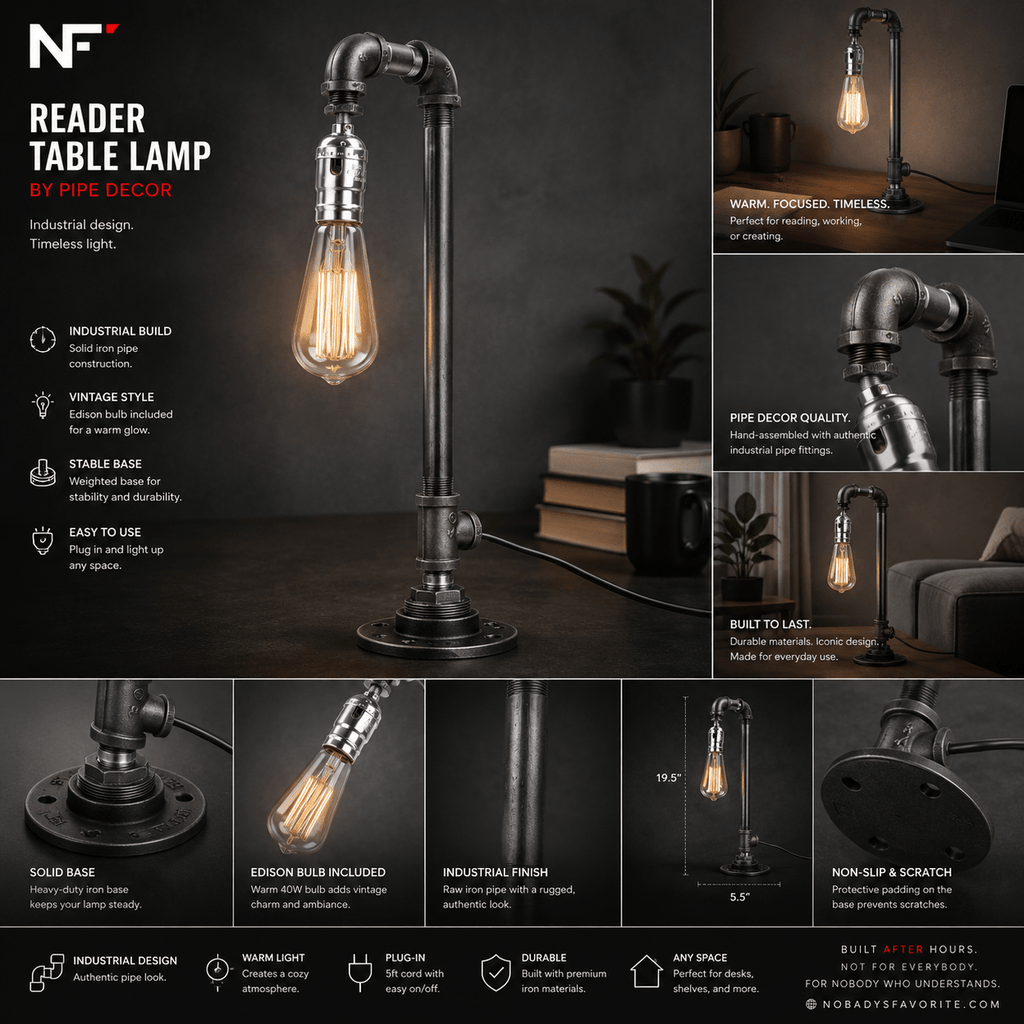 Reader Table Lamp - NobAdy's Favorite