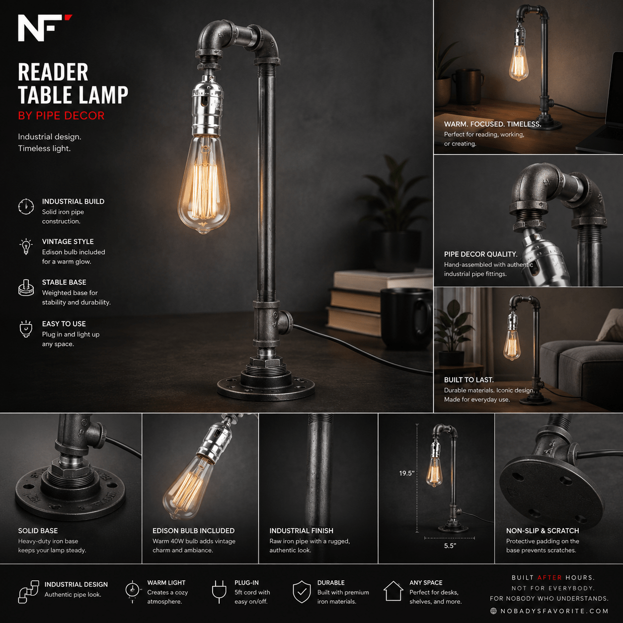 Reader Table Lamp - NobAdy's Favorite