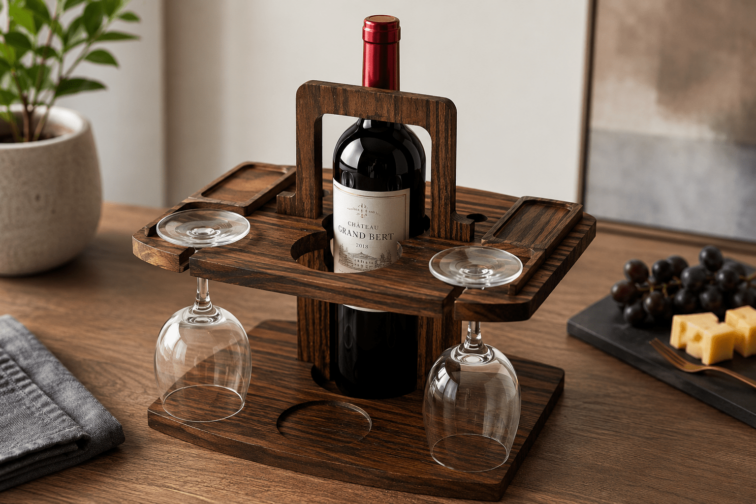 Portable Wooden Wine Rack - NobAdy's Favorite