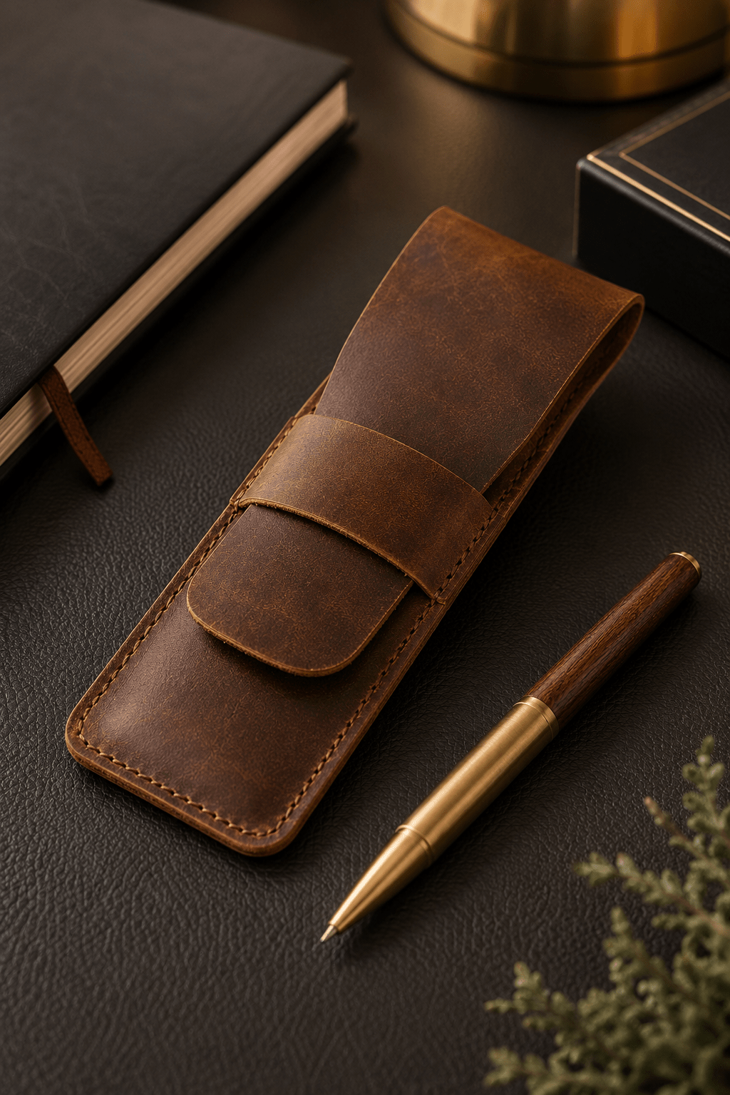 Hemmingway Leather Pen Holder - NobAdy's Favorite