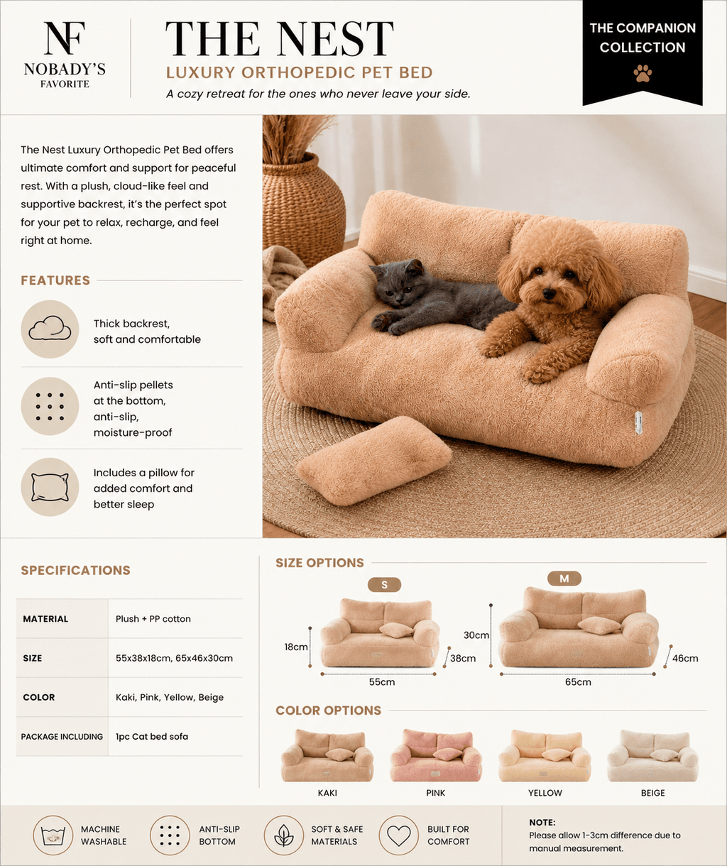 The Nest Luxury Pet Bed - NobAdy's Favorite