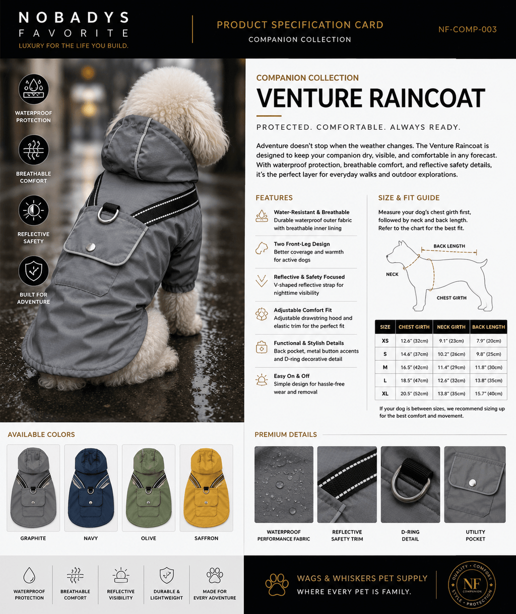 Venture Raincoat - NobAdy's Favorite