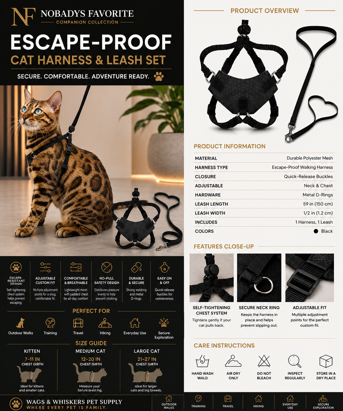 Explorer Cat Harness Set