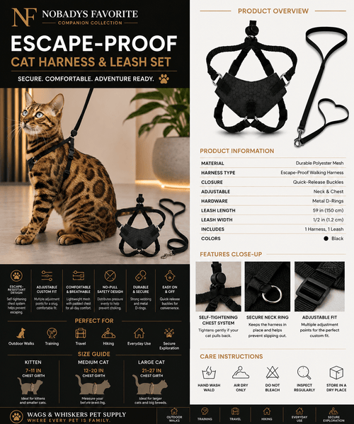 Explorer Cat Harness Set - NobAdy's Favorite