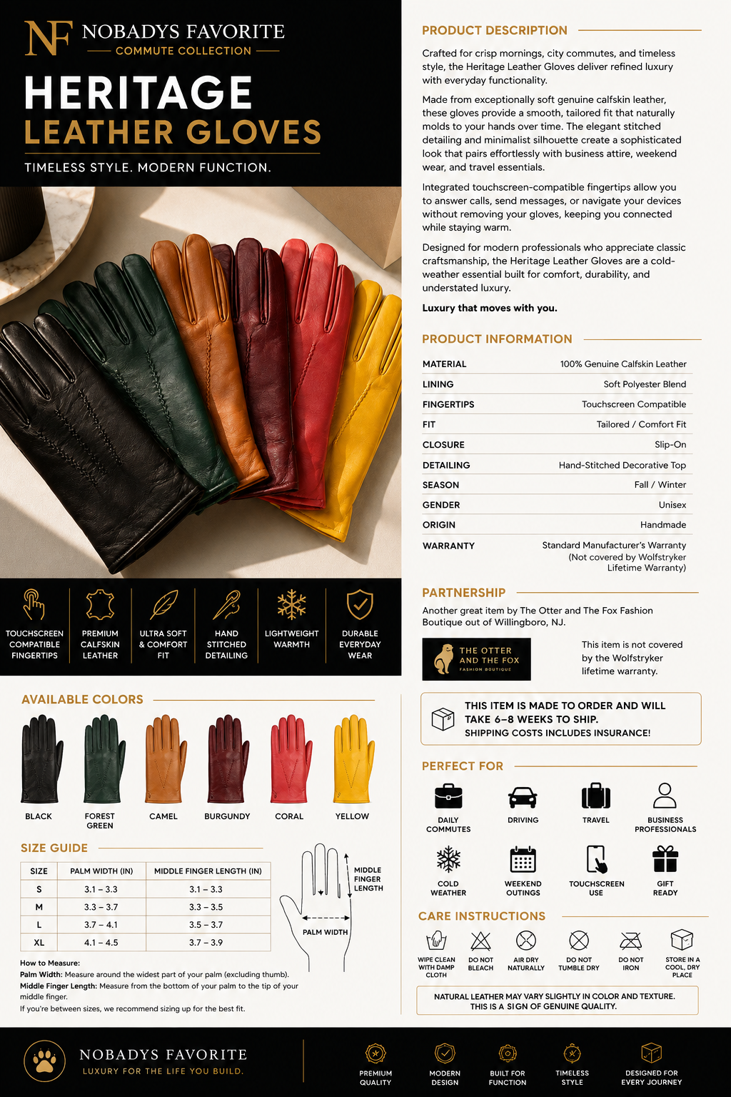 Heritage Leather Gloves