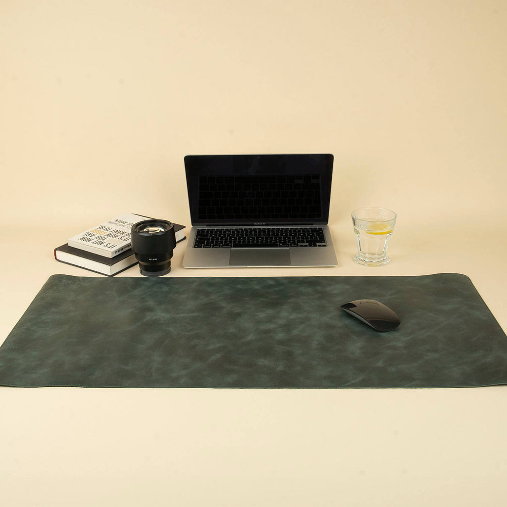 Luxurious Leather Desk Mat - Green - Tampa - NobAdy's Favorite