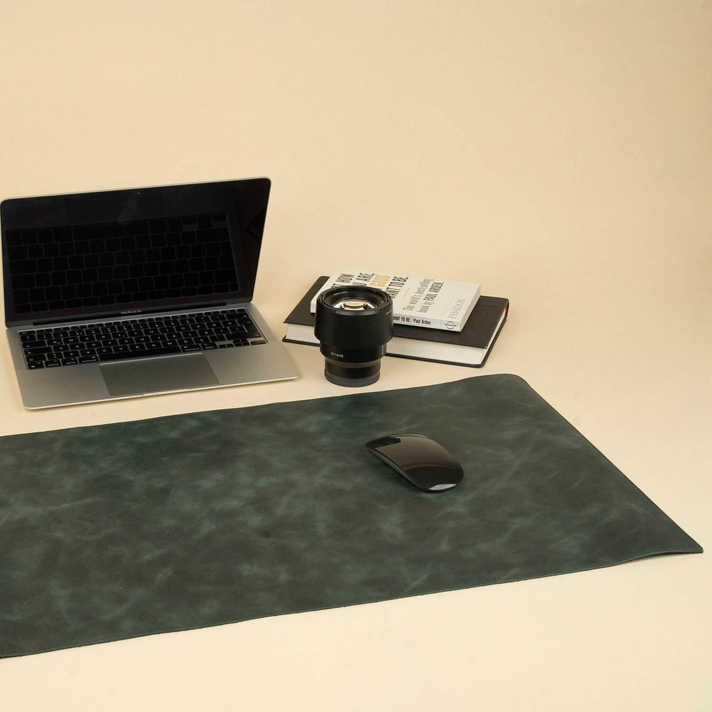 Luxurious Leather Desk Mat - Green - Tampa - NobAdy's Favorite