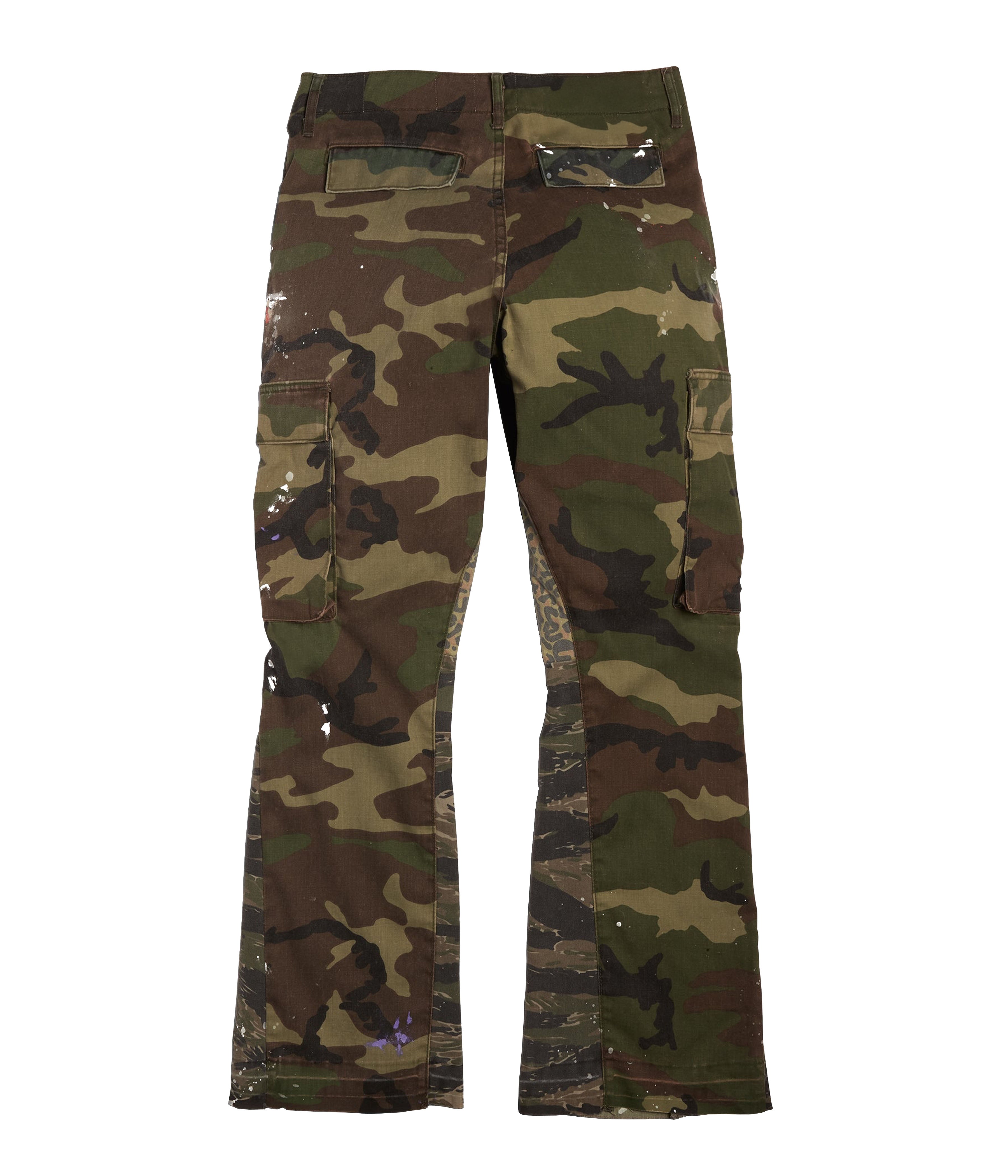 CAMO SPLIT FLARE DENIMZ