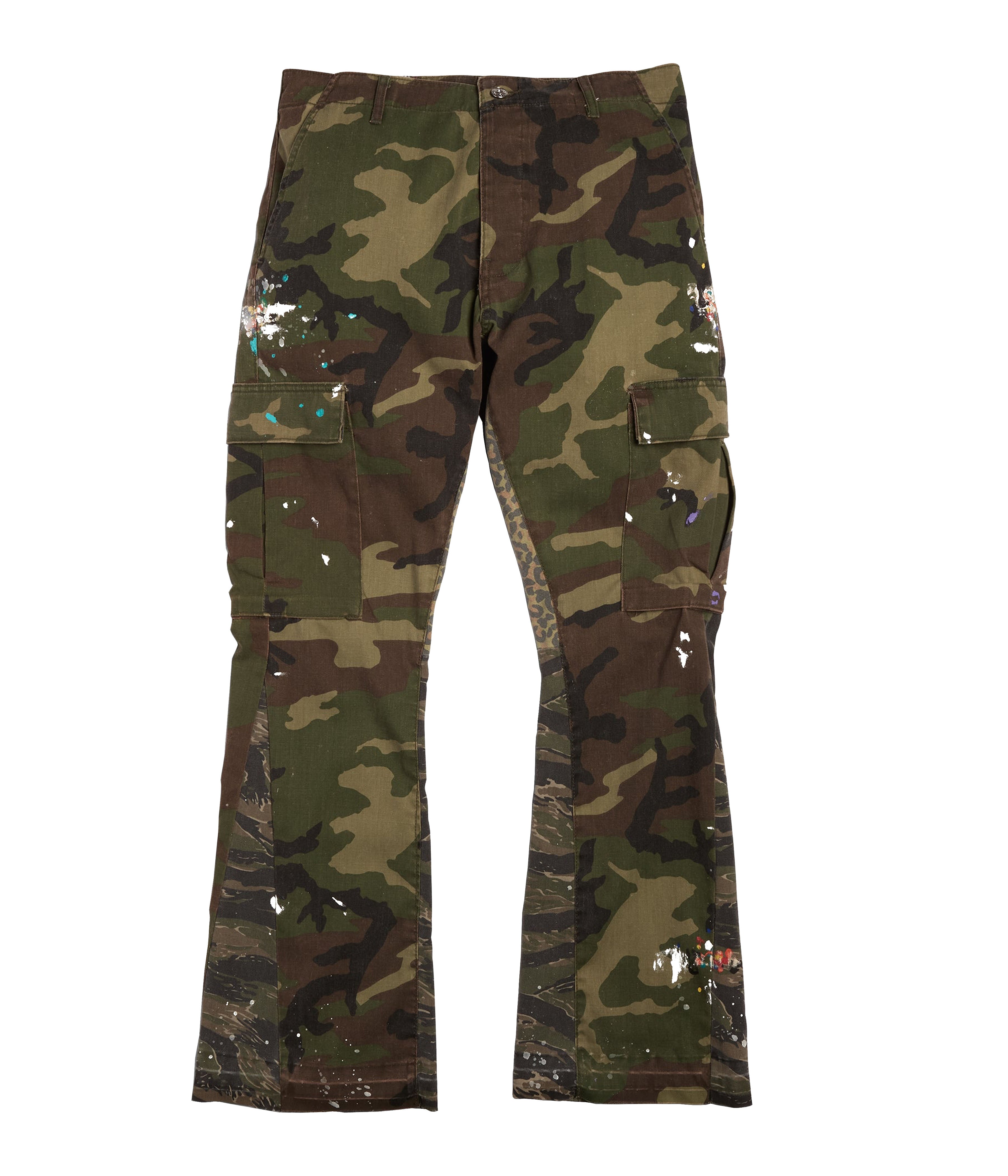 CAMO SPLIT FLARE DENIMZ