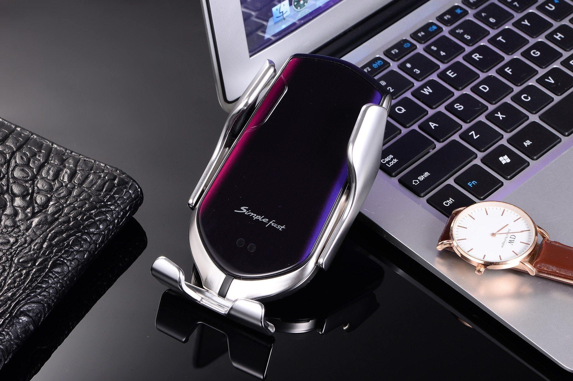 Automatic Luxury Clamping 10W Wireless Charger Car Phones Holder Smart Sensor Air Vent Mount Mobile Phone Stand - NobAdy's Favorite