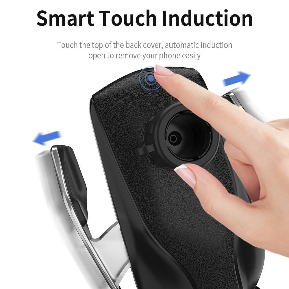 Automatic Luxury Clamping 10W Wireless Charger Car Phones Holder Smart Sensor Air Vent Mount Mobile Phone Stand - NobAdy's Favorite