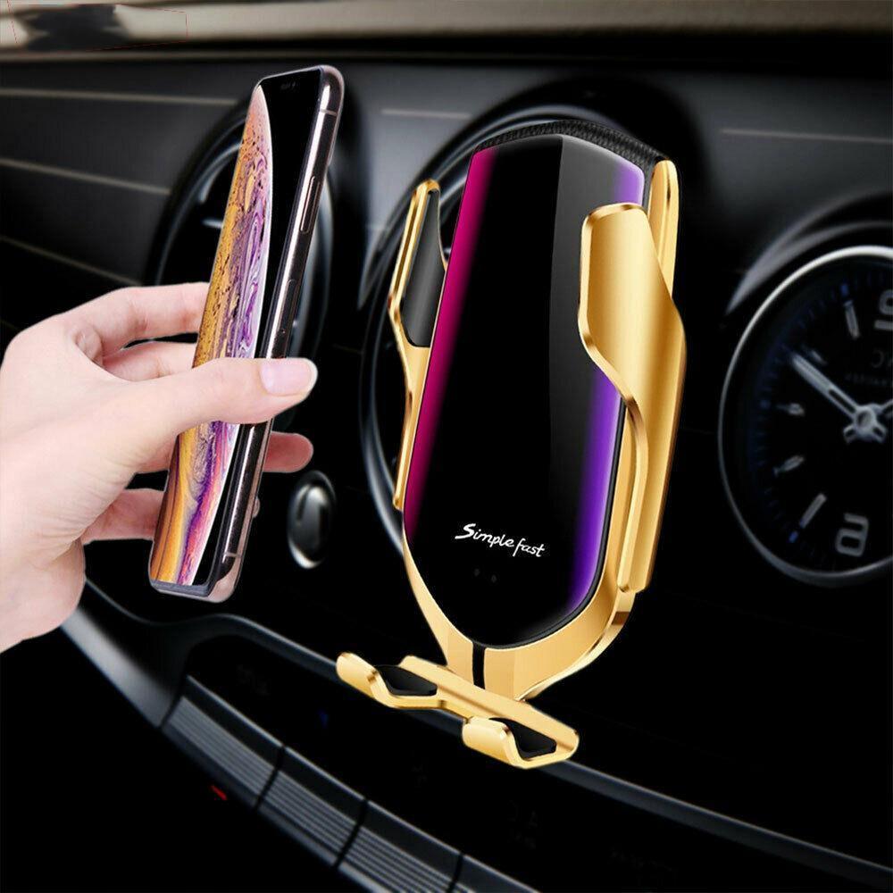 Automatic Luxury Clamping 10W Wireless Charger Car Phones Holder Smart Sensor Air Vent Mount Mobile Phone Stand - NobAdy's Favorite