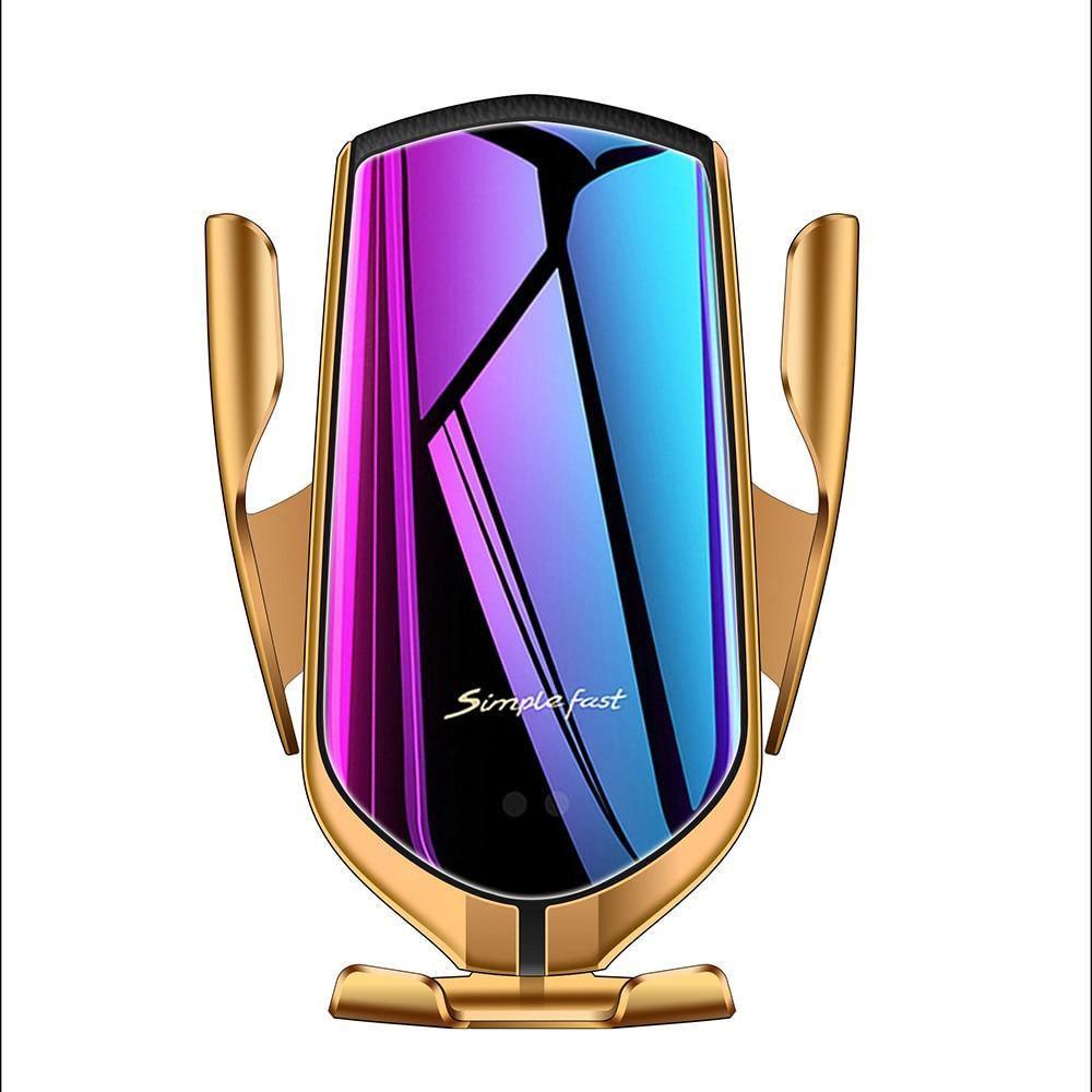 Automatic Luxury Clamping 10W Wireless Charger Car Phones Holder Smart Sensor Air Vent Mount Mobile Phone Stand - NobAdy's Favorite