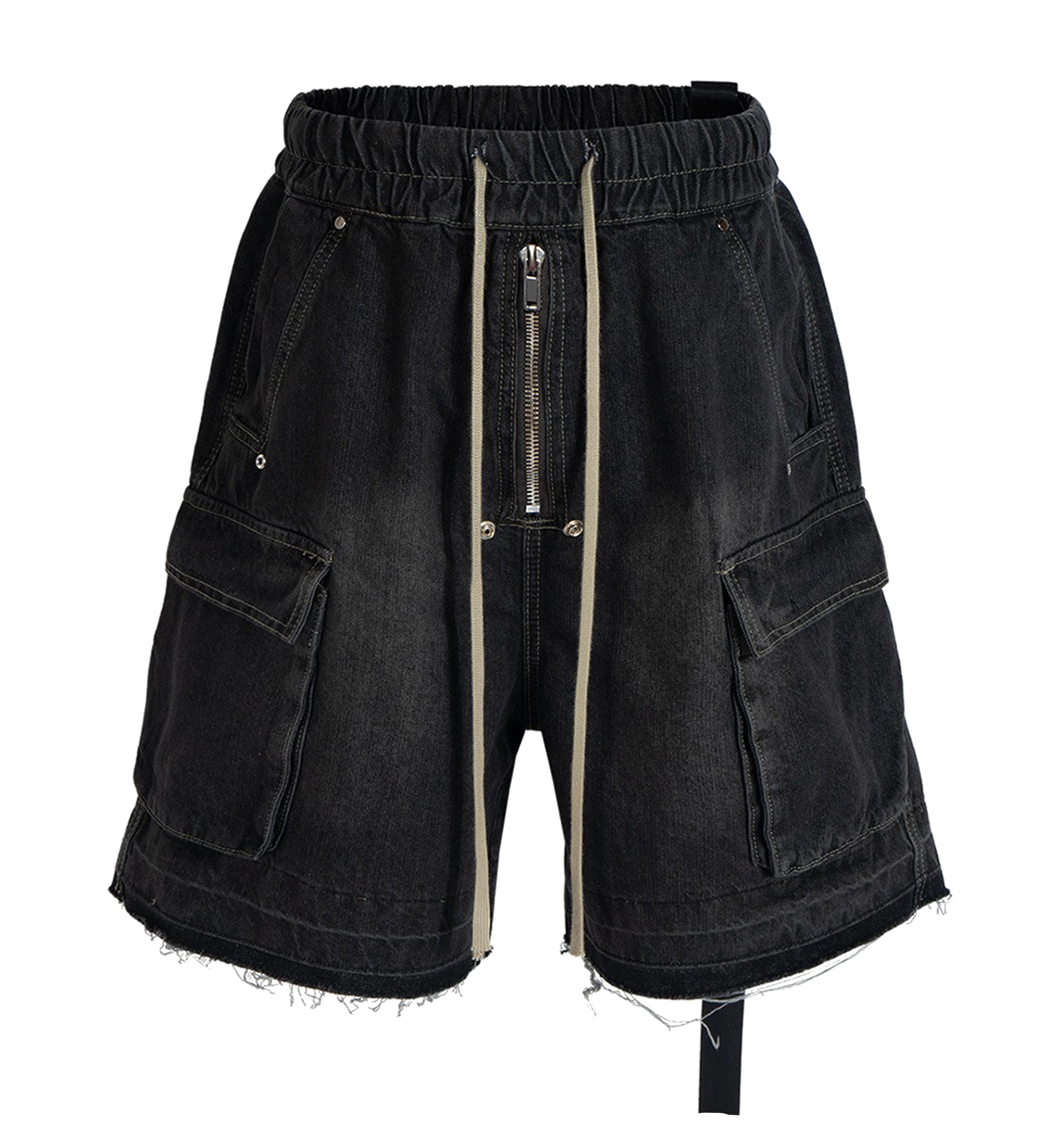 NOIR DRAWSTRING DENIMZ CARGO