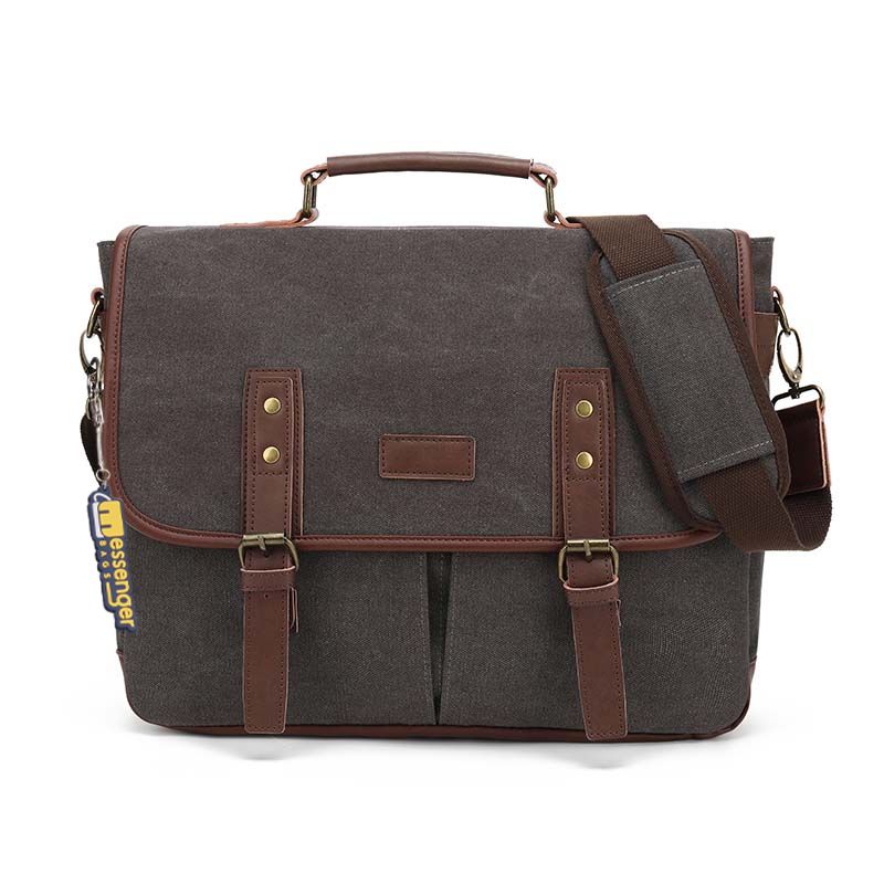 Large Canvas Vintage Messenger Bag - NobAdy's Favorite