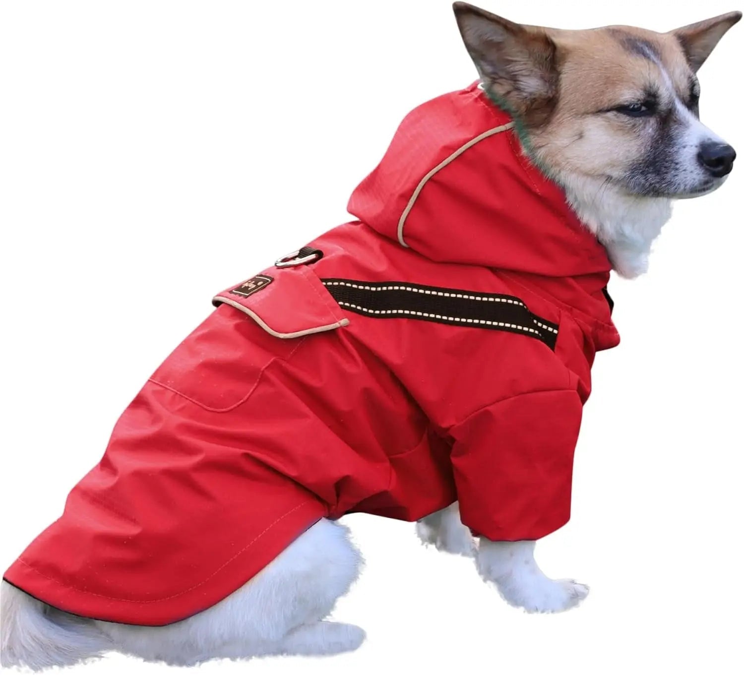 Outdoor Waterproof Dog Raincoat w/ Hood Reflective Sizes XS–XL in 4 Colors - NobAdy's Favorite