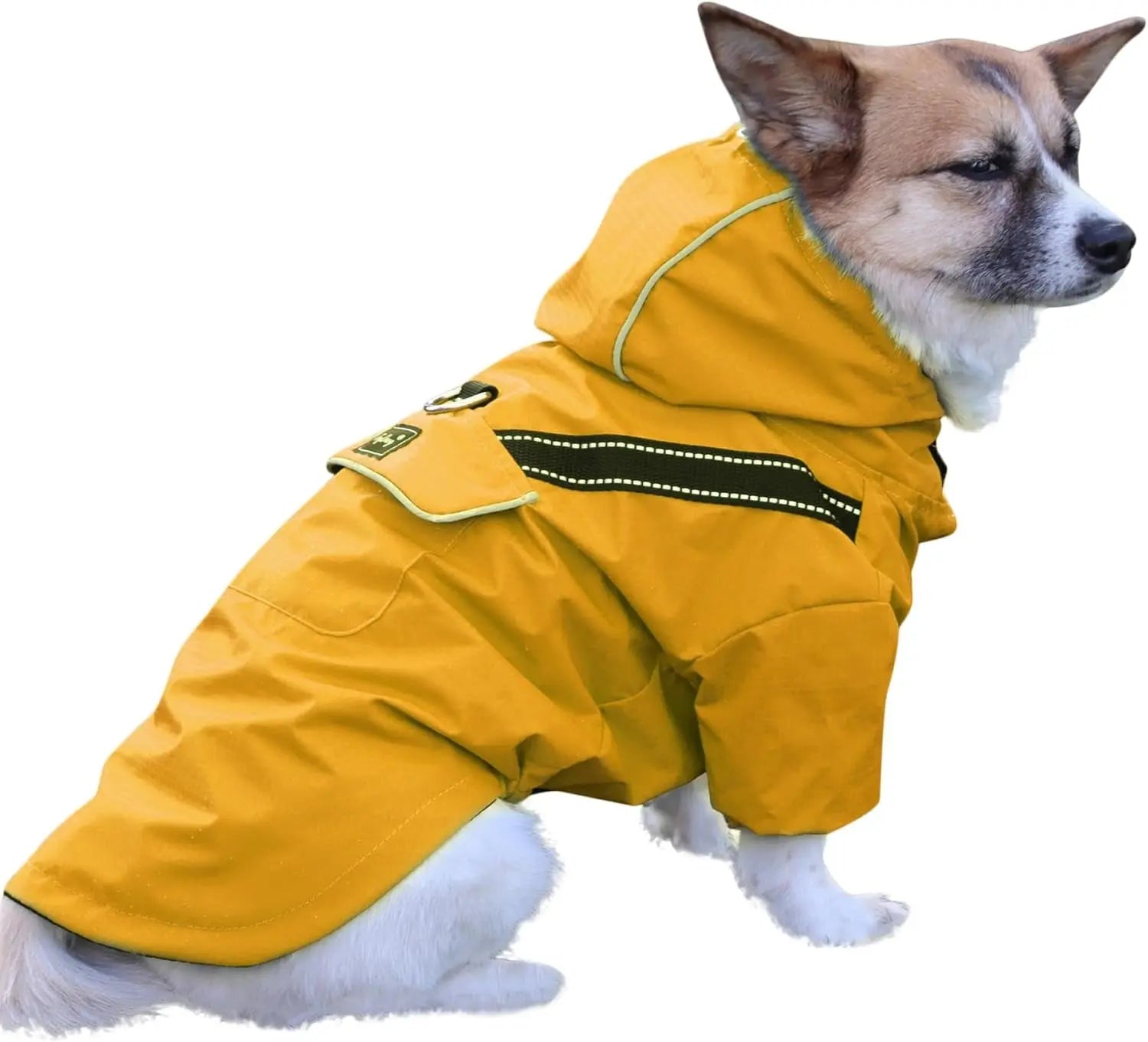 Outdoor Waterproof Dog Raincoat w/ Hood Reflective Sizes XS–XL in 4 Colors - NobAdy's Favorite