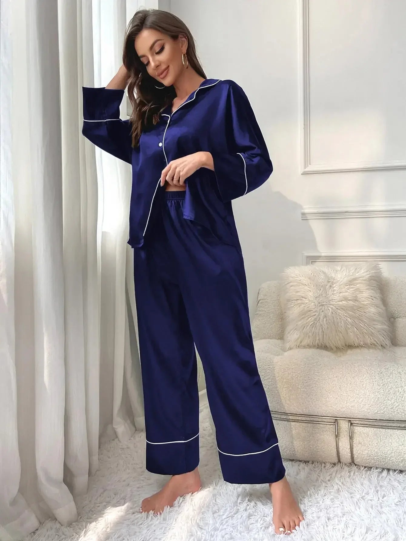 The Dawn Satin Pajama Set - NobAdy's Favorite