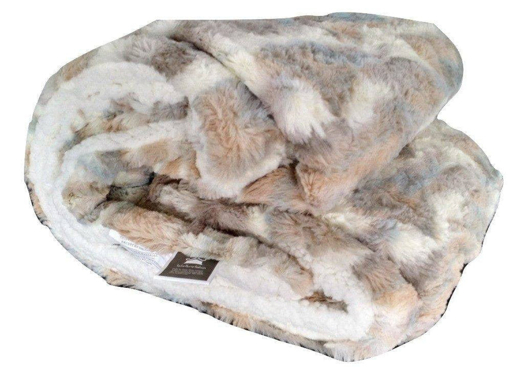 Tache Luxurious Russian Lynx Faux Fur Throw Blanket (DY12) - NobAdy's Favorite