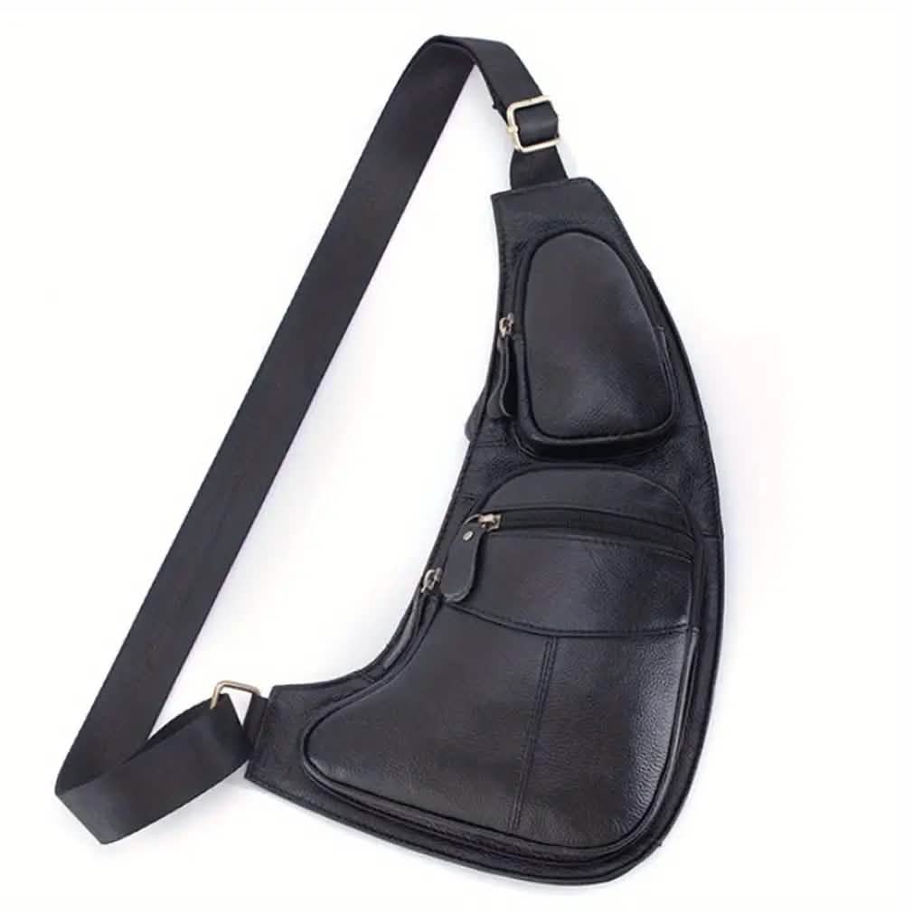 Genuine Leather Crossbody Sling Bag (Unisex) - NobAdy's Favorite