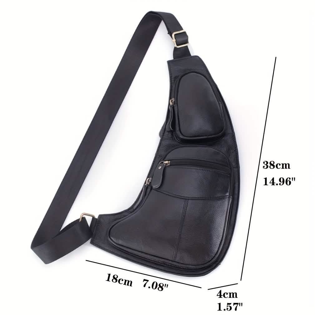 Genuine Leather Crossbody Sling Bag (Unisex) - NobAdy's Favorite