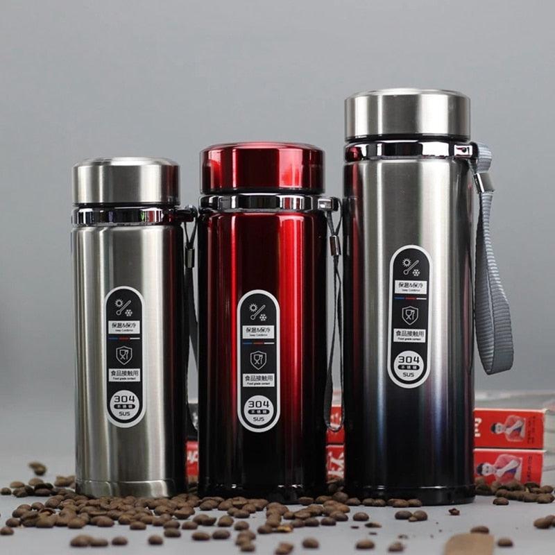 High Capacity Business Thermos Mug Stainless Steel Insulated Water Bottle Portable Vacuum Flask For Office Tea Mugs Vacuum Insulated Coffee Mug Spill Proof With Stainless Steel Travel Mugs Gift For Women Men - NobAdy's Favorite