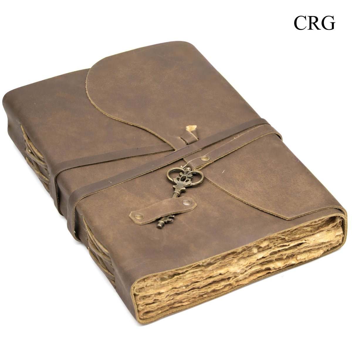 Leather Notebook with Key (1 Piece) Size 9.8 by 7 Inches Strap Closed Journal - NobAdy's Favorite