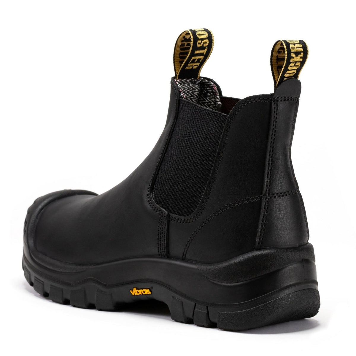 ROCKROOSTER Beaufort Men's Black 6 inch Composite Toe Pull-on Leather Work Boots VAK630 - NobAdy's Favorite