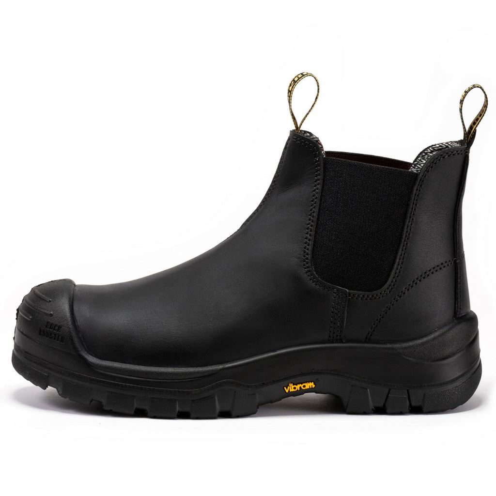 ROCKROOSTER Beaufort Men's Black 6 inch Composite Toe Pull-on Leather Work Boots VAK630 - NobAdy's Favorite